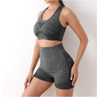 Grey Women's Gym and Yoga Outfit