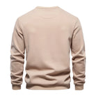 Brown Casual Men's Pocket Jumper (Back)