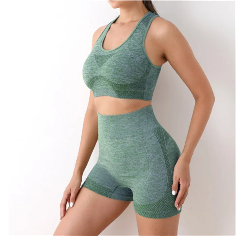 Green Women's Gym and Yoga Outfit